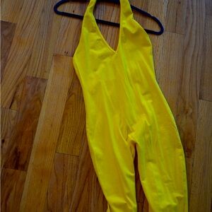 American Apparel Women's Cotton Spandex Halter Catsuit